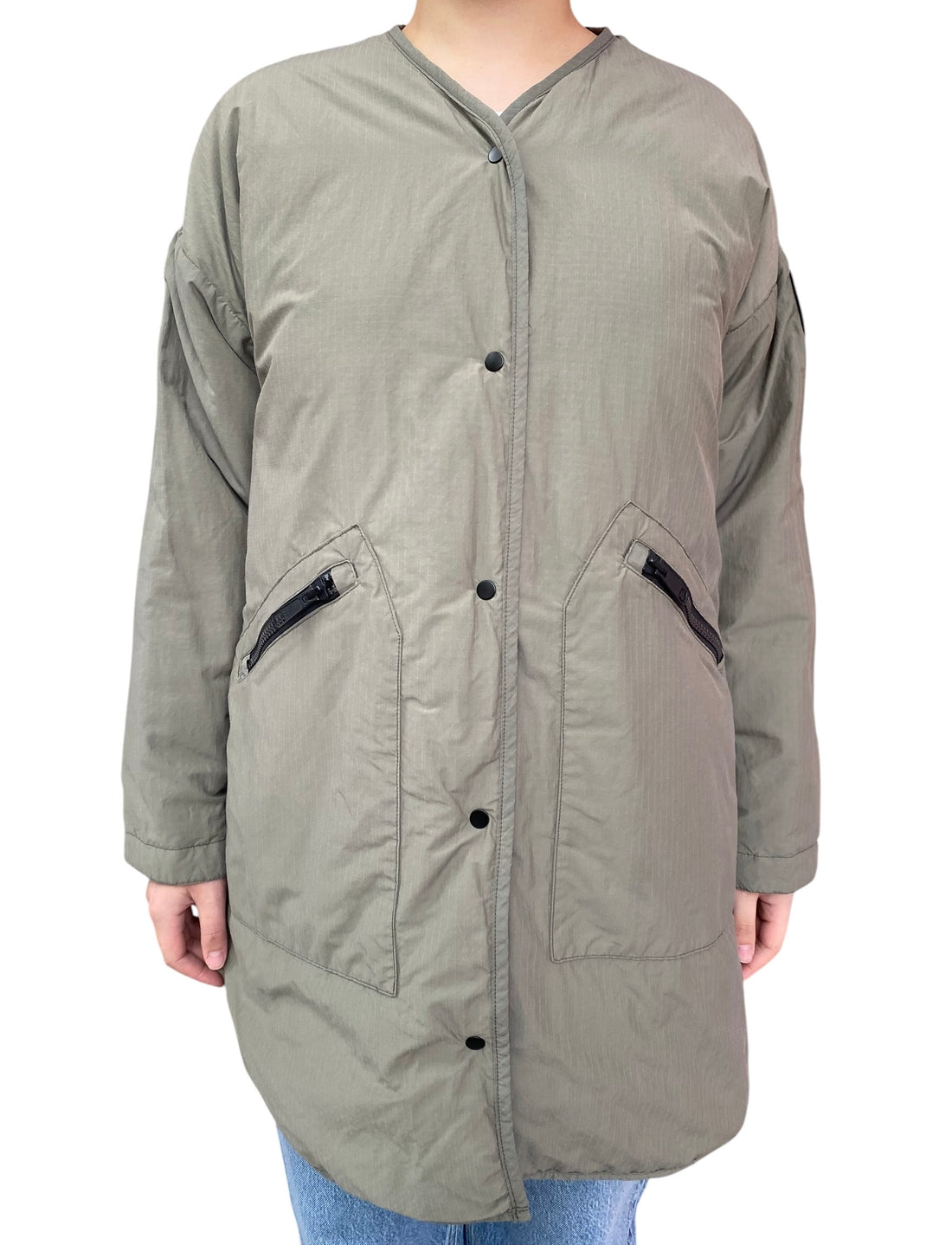 Canada Goose Army Green Elgin Quilted Reversible Down Coat - S