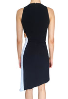 Mugler Black & White Studded Cutout “Cady” Dress - FR 34 / US 0-2