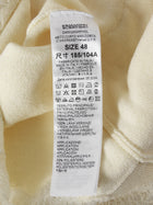 Ermanno Scervino Ivory Short Sleeve Wool Knit Dress w Embroidery - 48 / L