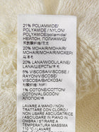 Ermanno Scervino Ivory Short Sleeve Wool Knit Dress w Embroidery - 48 / L
