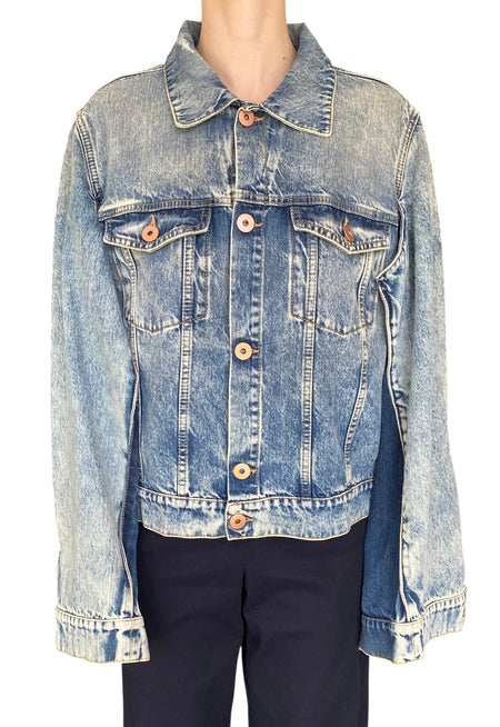 Maison Martin Margiela Blue Denim Oversized Reconstructed Jacket - 42 / US 6-8