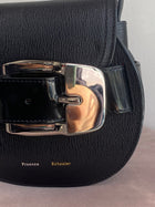 Proenza Black Leather Mini Buckle Bag