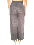 Calle Del Mar Grey Knit Patchwork Trousers - M