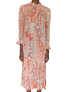 Zimmermann Orange Multi Floral Longsleeve Dress - 1 / M