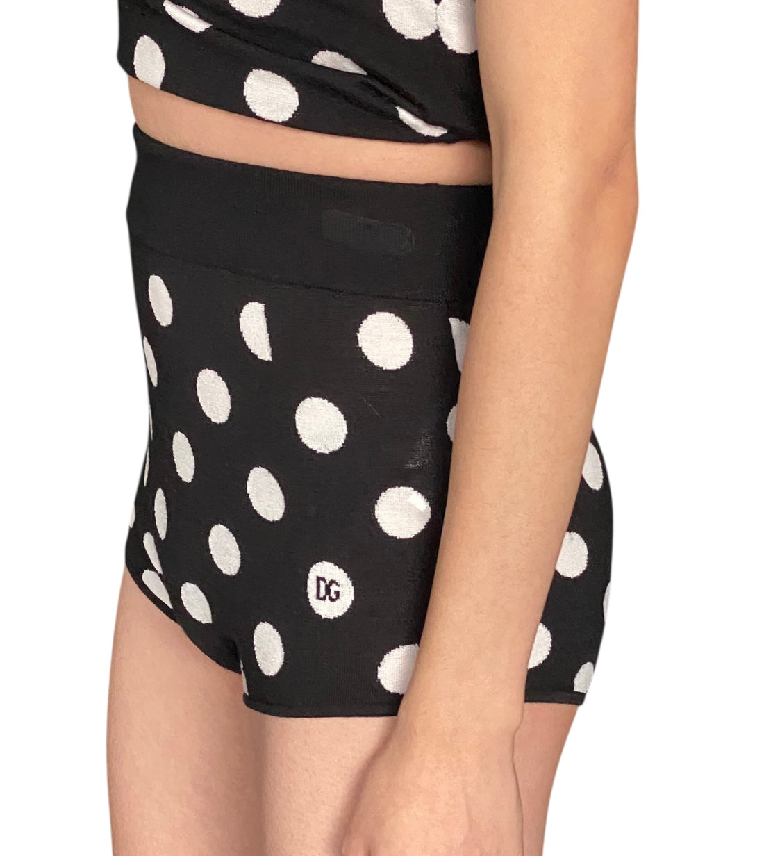 Dolce & Gabbana Black Polka-Dot 3pc Cardigan Set - 42 / US 6