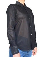 Comme Des Garçons Black Triple Layered Tulle Shirt - M