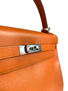Hermes Orange Epsom Kelly 32 Retourne PHW Bag