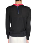 Gucci Black & Pink Silk Bow Cashmere Knit Long sleeve - L