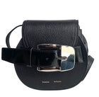 Proenza Black Leather Mini Buckle Bag