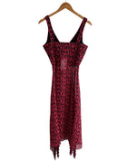 Versace Logo Chiffon Cocktail Dress