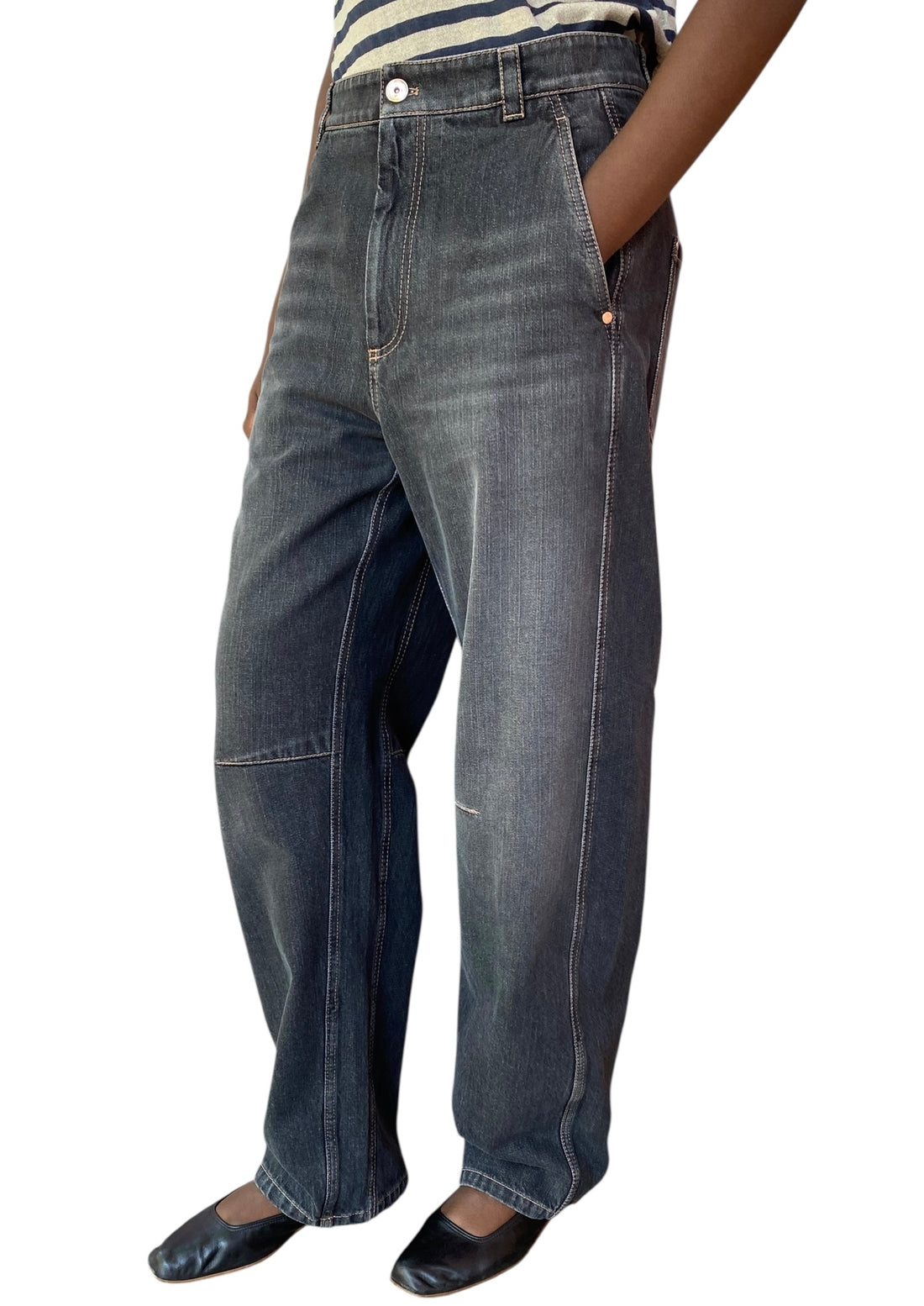 Brunello Cucinelli Dark Soft Curve Denim - US 6