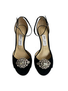 Jimmy Choo Crystal Peep Toe - 40.5