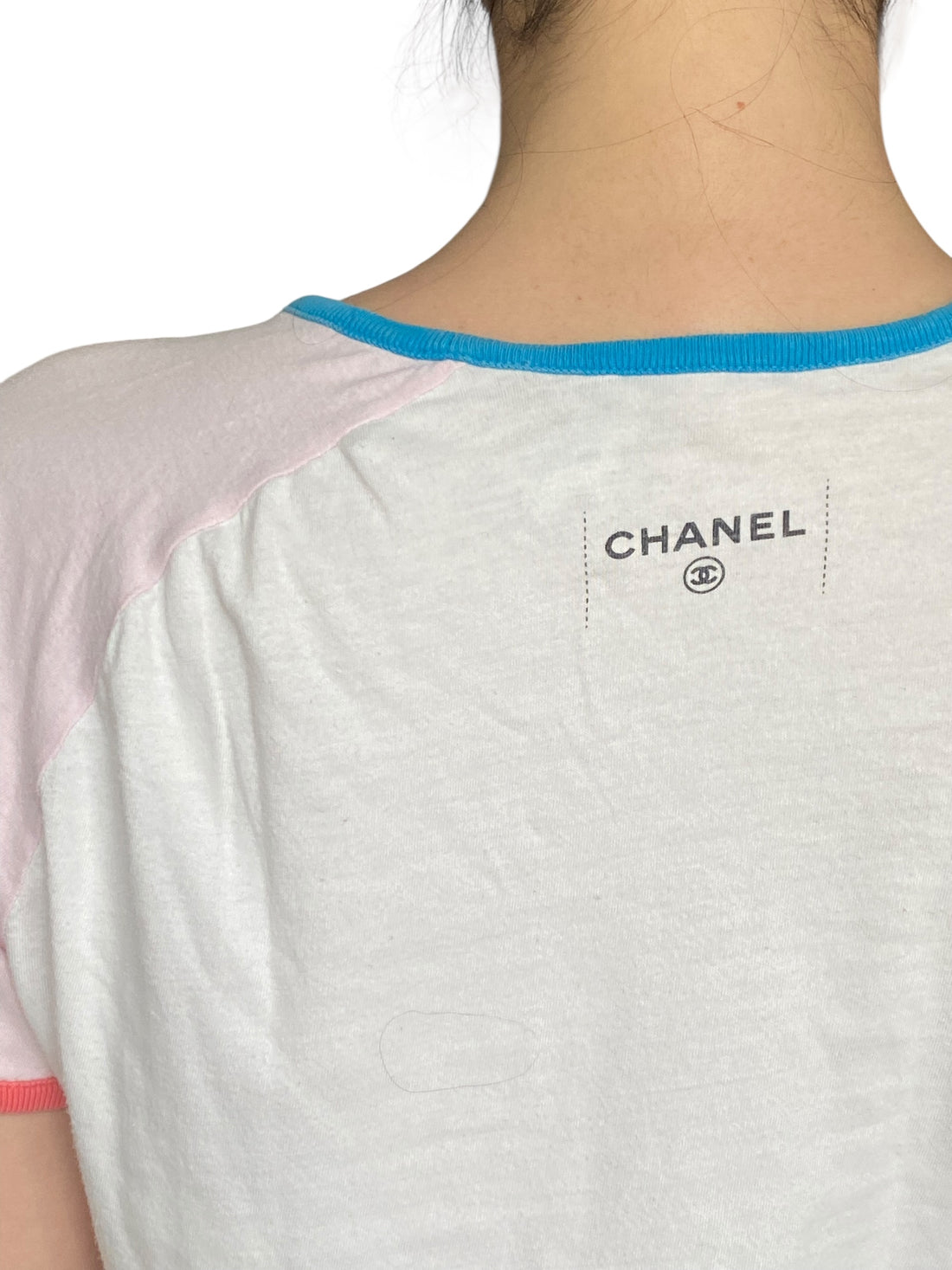 Chanel Pink & Blue “Viva Cuba” Tee - S