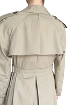 Christian Dior Beige Cotton Gabardine Double Breasted Trench Coat - IT 42 / US 4-6