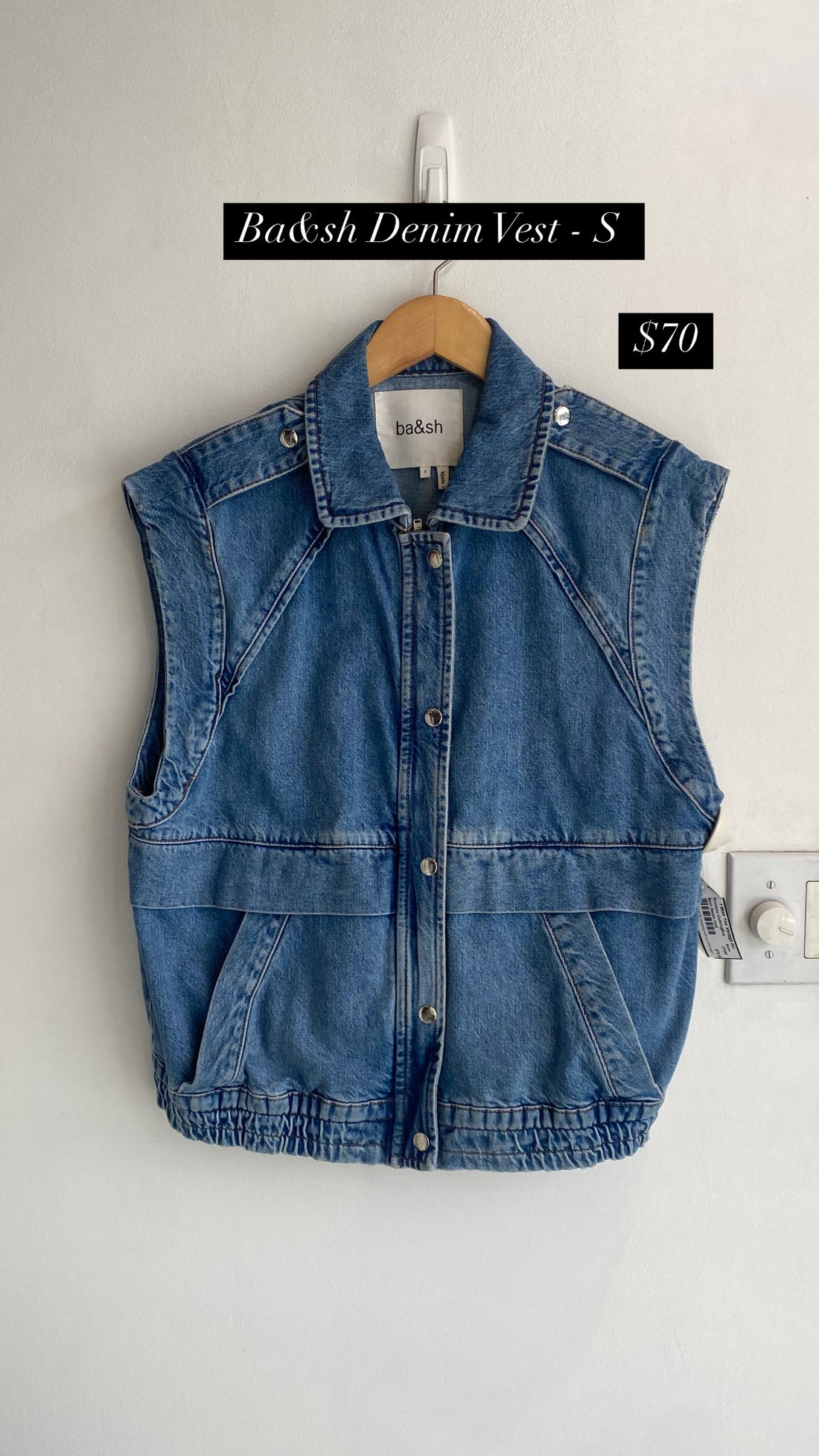 Ba&sh Denim Vest