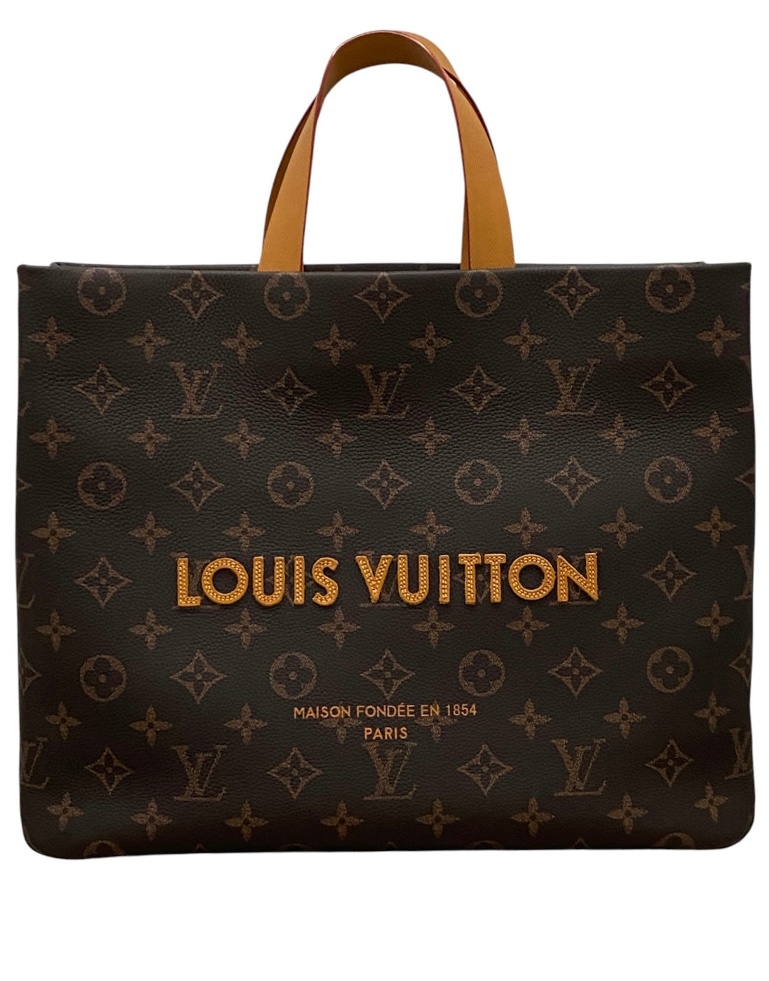 Louis Vuitton Homme SS25 Leather Monogram Shopper Tote MM