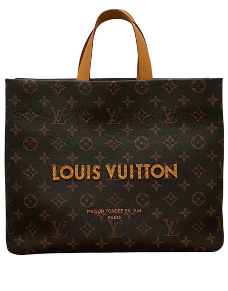 Louis Vuitton Homme SS25 Leather Monogram Shopper Tote MM