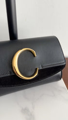 Chloe Black Leather Mini C Belt Bag