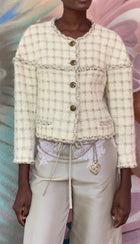 Chanel Light Gold Tone B22 P Chain Belt with CC Dangling Heart
