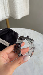 Burberry Clear Smoke Ombre Acrylic Resin Bangle Bracelet - XS