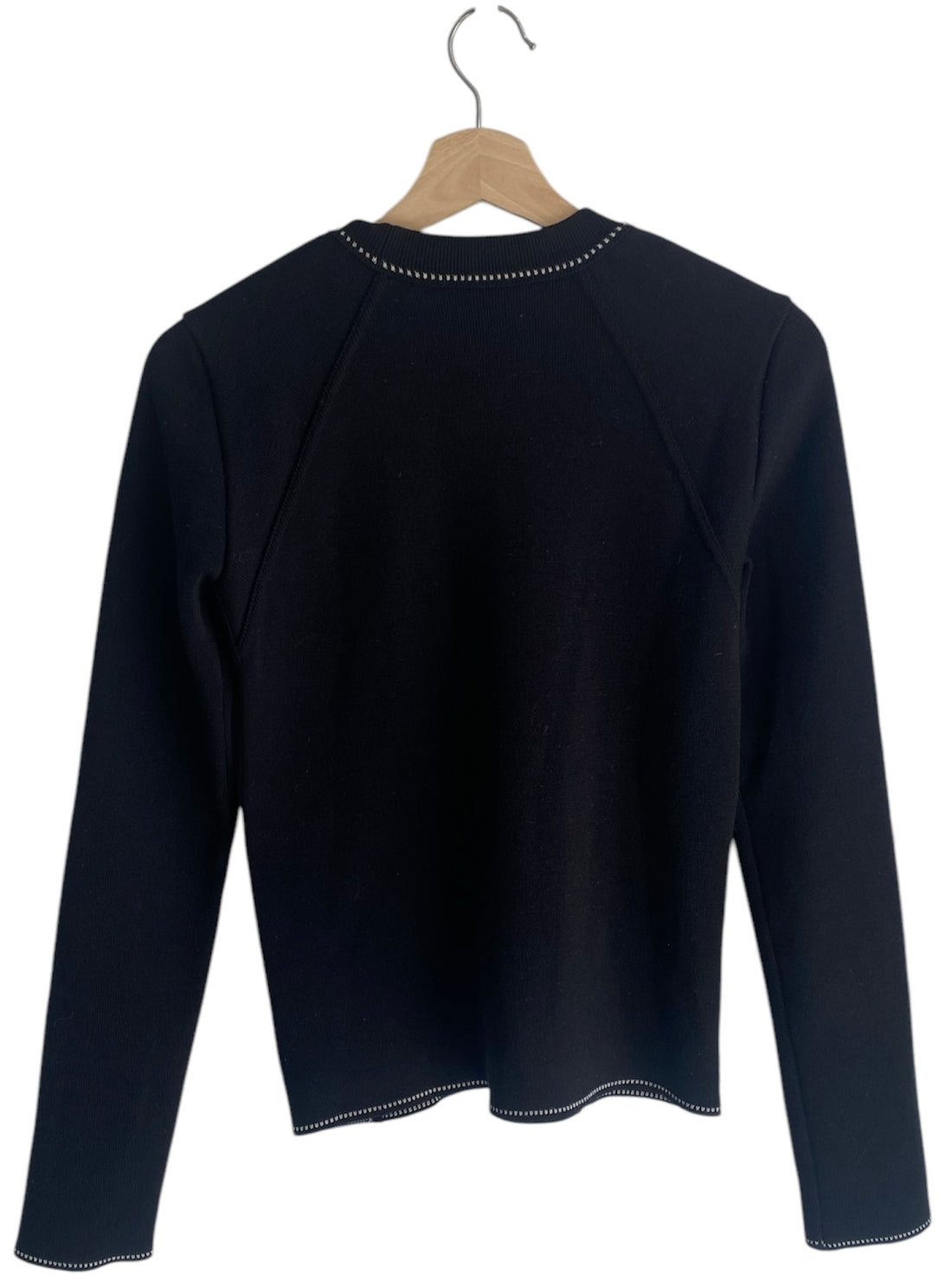 Chanel Sport Black Logo Knit Crewneck