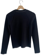 Chanel Sport Black Logo Knit Crewneck