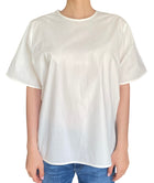Toteme White Oversized Poplin Tee - 40