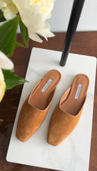 Emme Parsons Tan Suede Flat Mule - 37