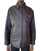 Prada Black Re-Nylon Blouson Padded Shacket - 36 / US 2