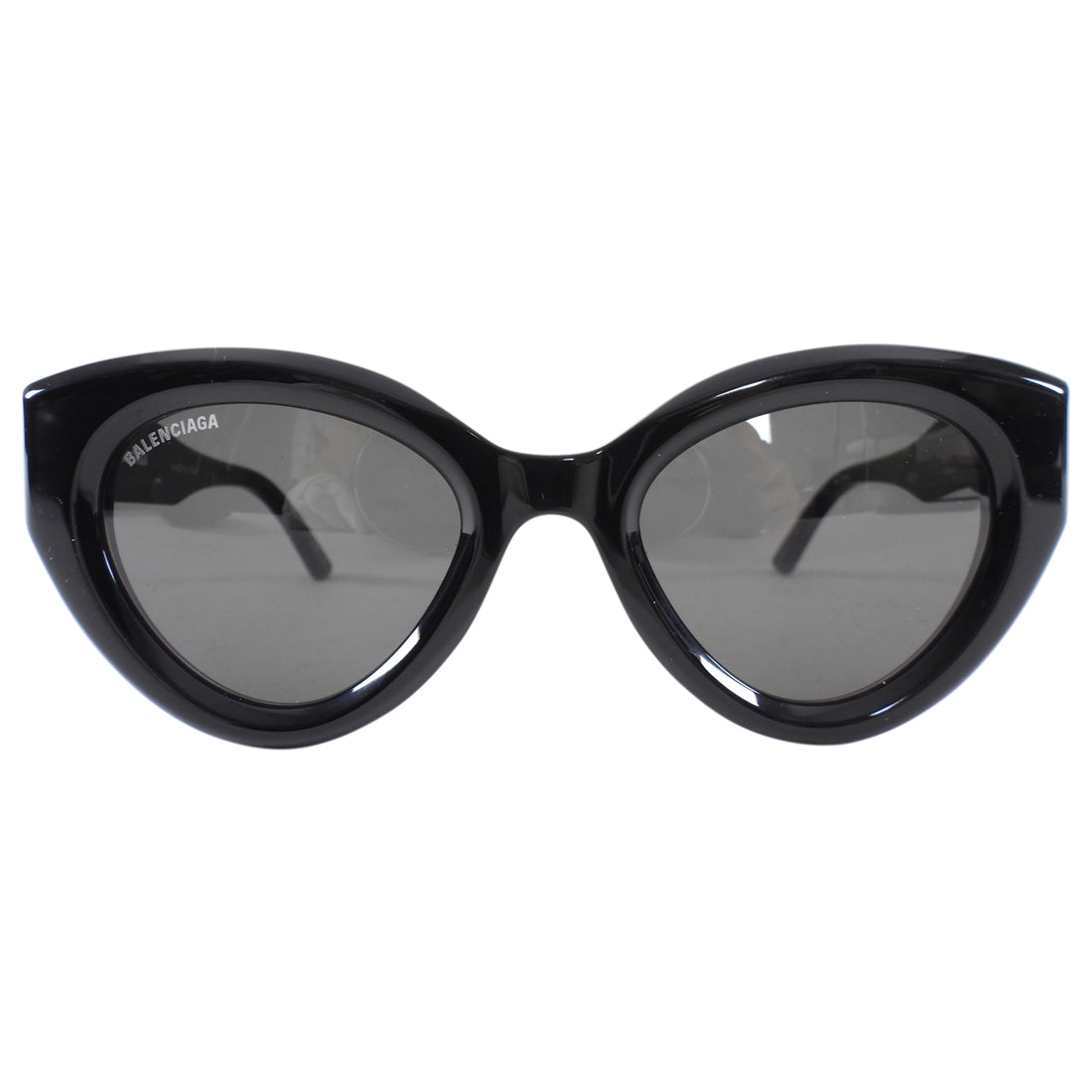 Balenciaga Black Acetate Cat Eye Sunglasses BB0073