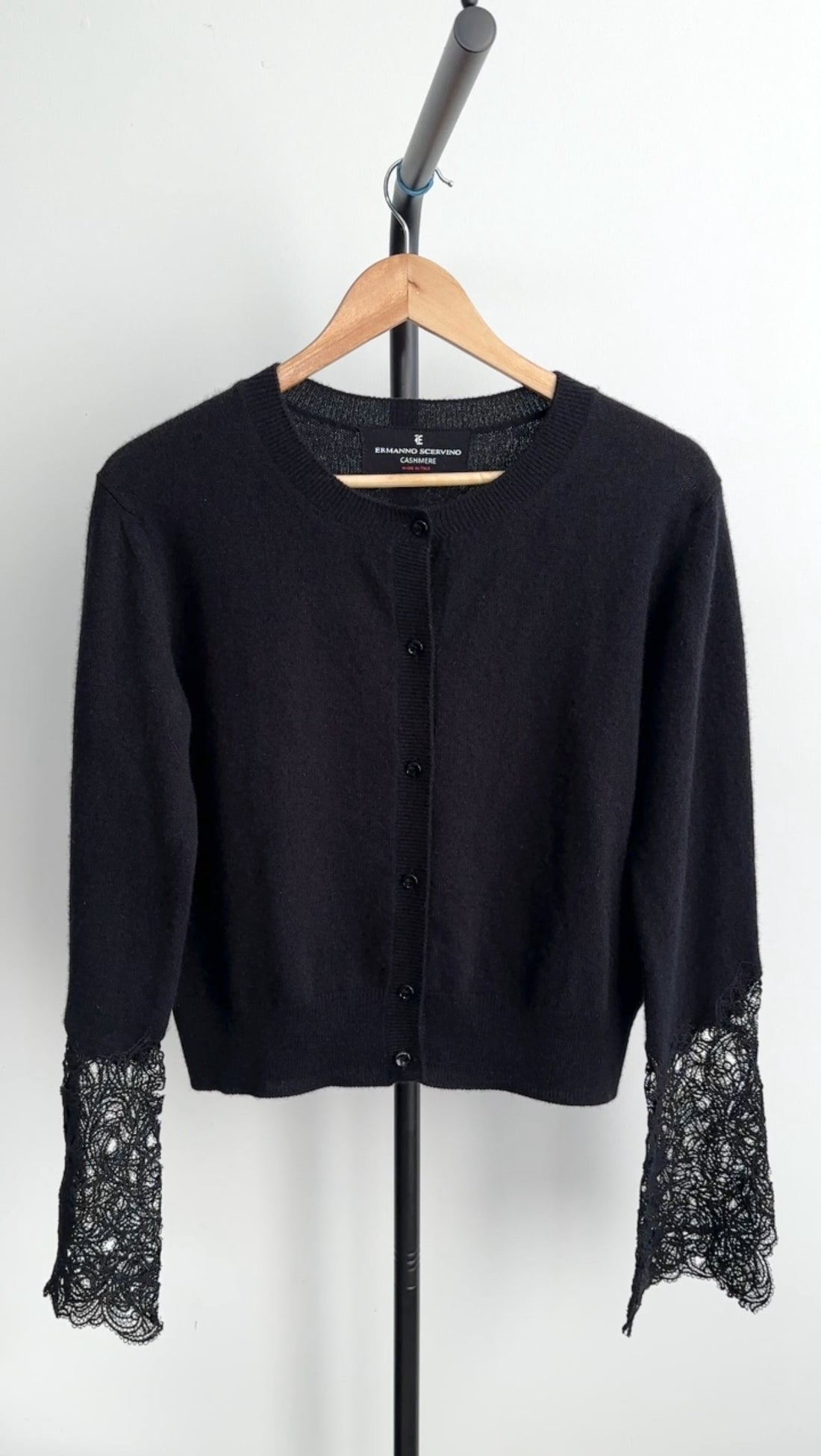 Ermanno Scervino Cashmere Lace Cardigan Sweater - IT44 / 8 / M