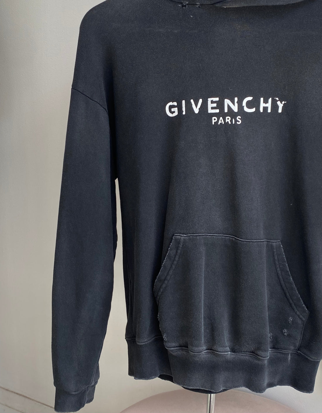 Givenchy Distressed Logo Hoodie
