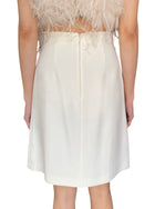 Giambattista Valli Ivory Crepe A-Line Midi Skirt - IT 38 / XXS / US 2