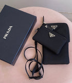 Prada Black Nylon Lanyard Pouch