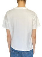 Loewe White Anagram Asymmetric Logo Tee - XS / US 2-4