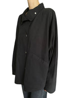 Toteme Black Raglan Summer Parachute Rain Jacket - 32 / S / US 4-6