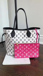 Louis Vuitton Empreinte Spring In The City Neverfull MM Black White Pink