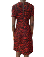 Bottega Veneta Red Printed Wrap Dress - 44 / US 8