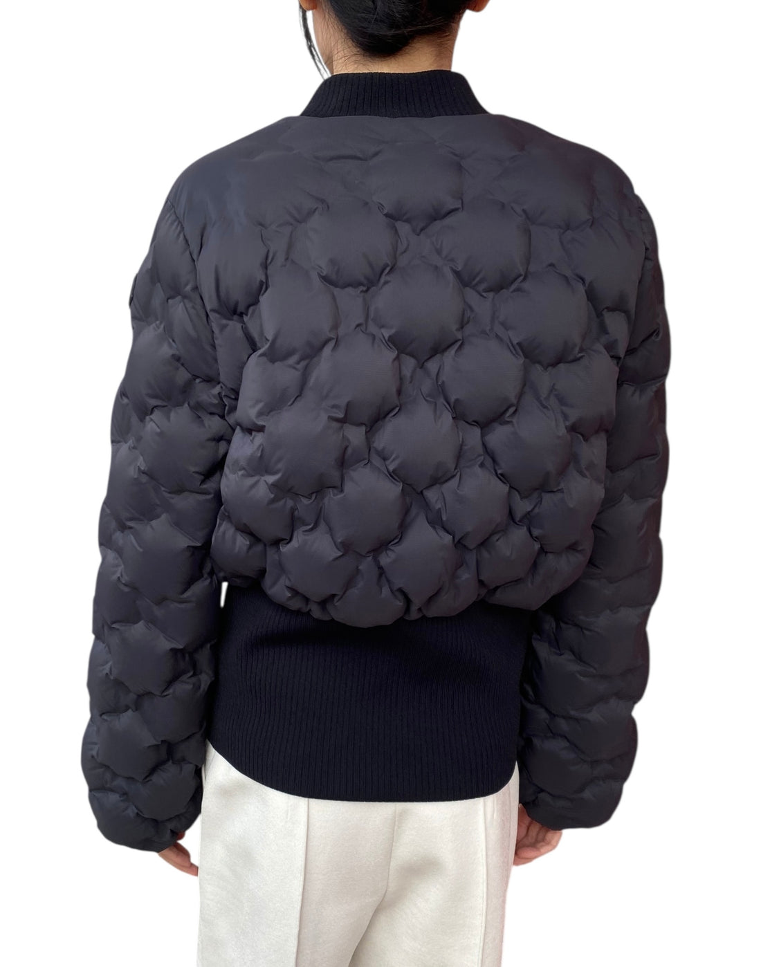 Moncler Black Antifo Bomber Jacket - 3 / M / US 6