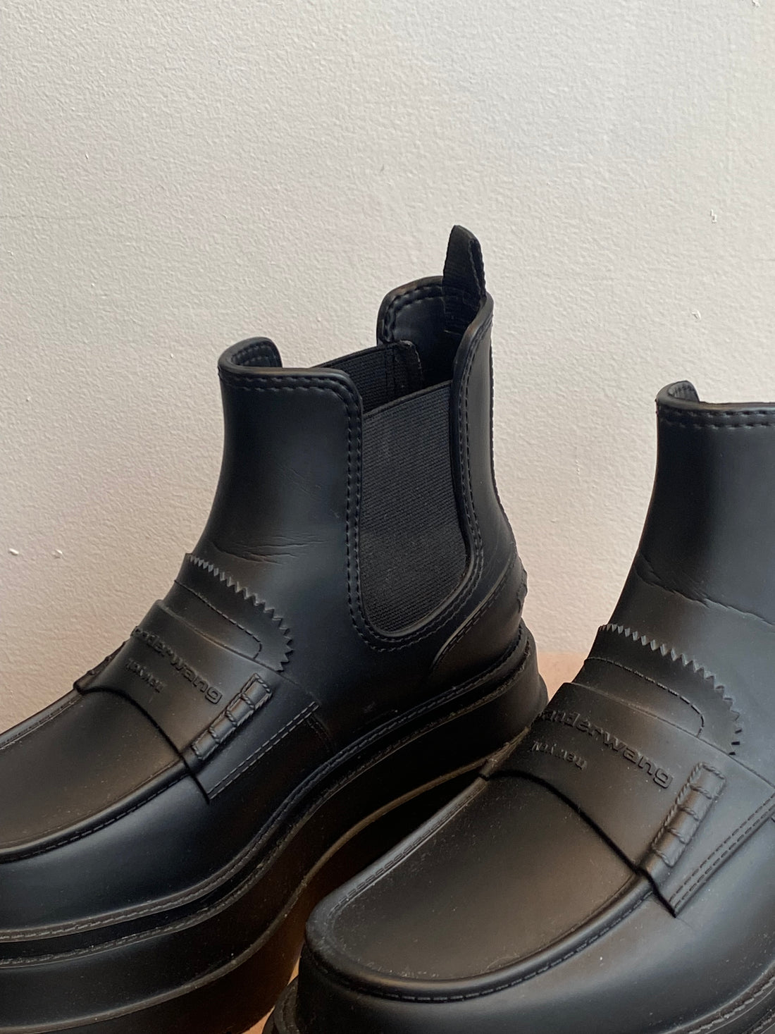 Alexander Wang Black Rubber Carter Boot