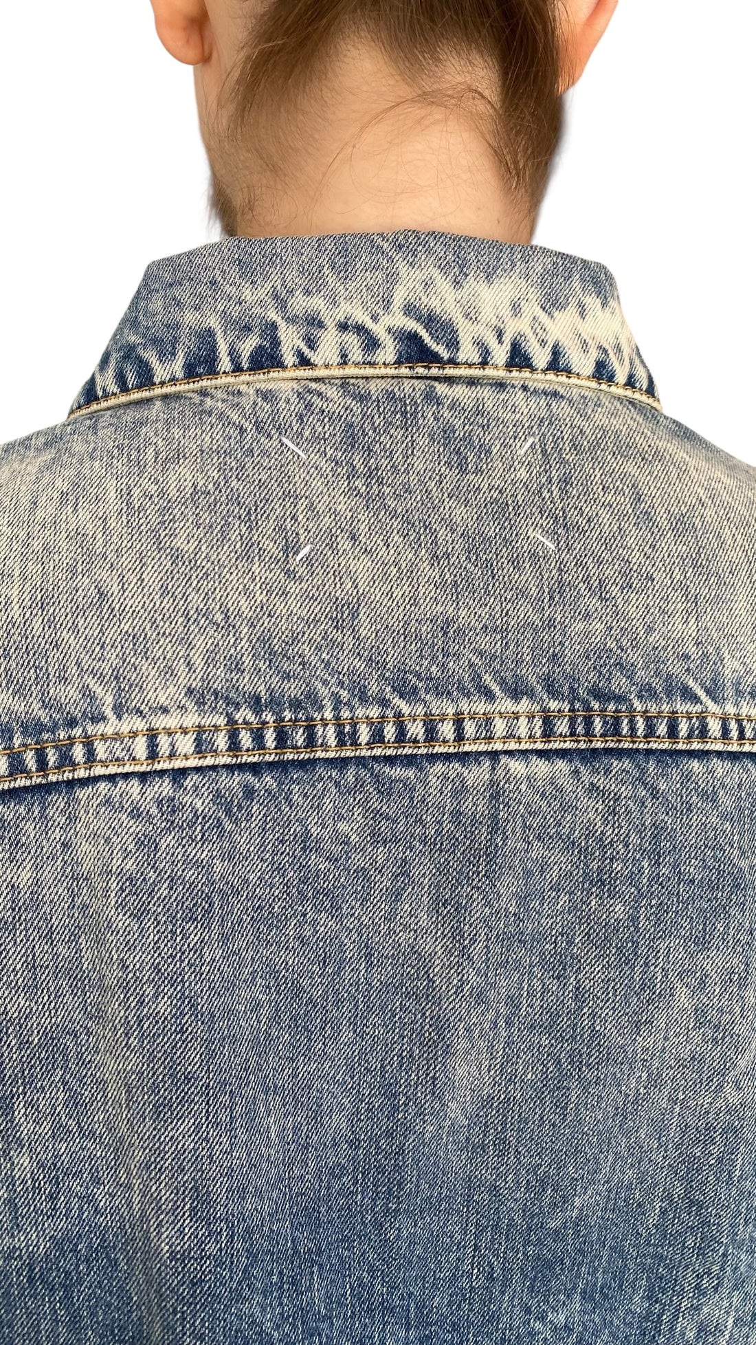 Maison Martin Margiela Blue Denim Oversized Reconstructed Jacket - 42 / US 6-8