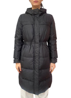 Prada Black Nylon Padded Long Parka - 42 / US 6