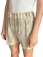 Brunello Cucinelli Beige Floral Print Linen Shorts - IT 40 / US 4