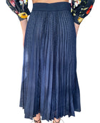 Fendi Navy Mohair Mesh Overlay Maxi Skirt - 48 / US 12