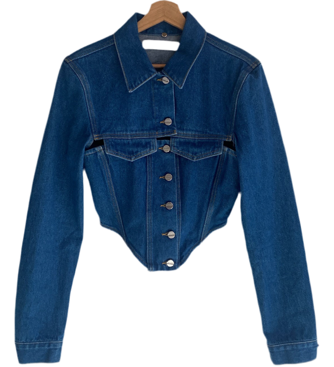 Dion Lee Denim Corset Jacket - 8 (XS/S)