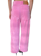 Loewe Pink Logo Corduroy Pants - 34 / US 2