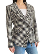 Veronica Beard Tweed Houndstooth Blazer - 12 / L