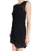 Heirloom By Doen “Annalisa” Black Crochet Knit Mini Dress - L / US 8