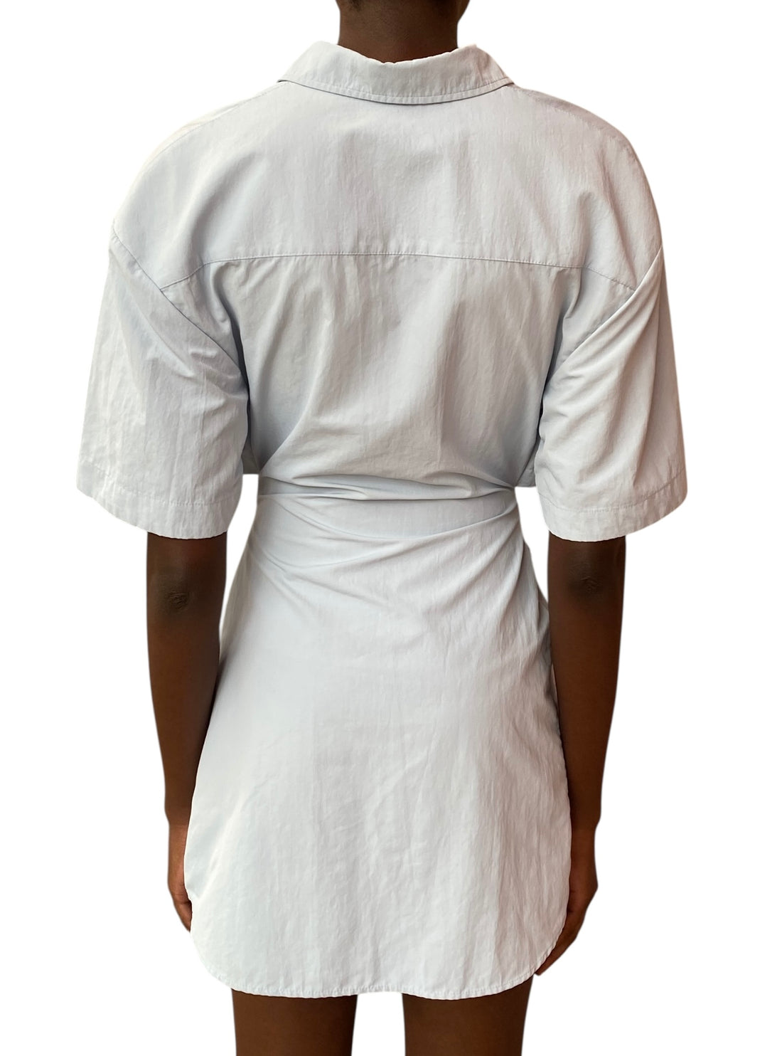 Jacquemus Pale Blue Shirt Cutout Dress - 36