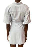 Jacquemus Pale Blue Shirt Cutout Dress - 36